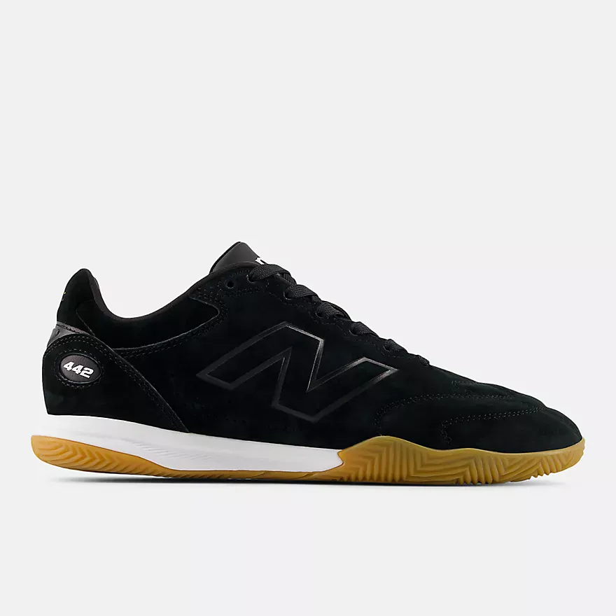 New Balance Unisex 442 Elite IN LS V3 Soccer Shoes- Black/ White