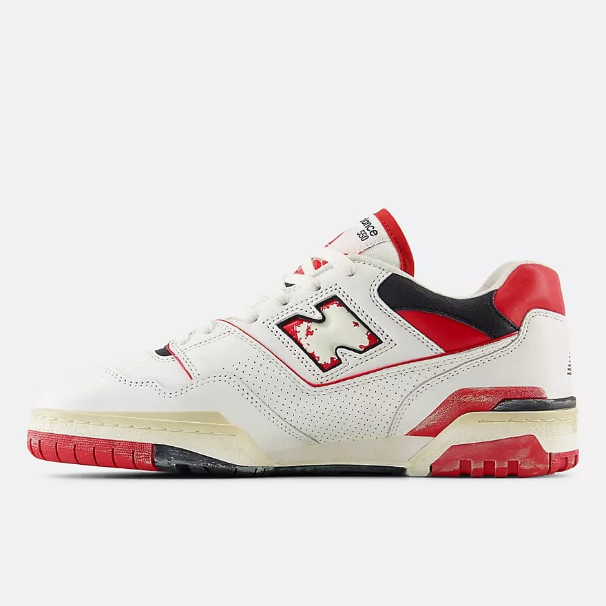 New Balance Unisex 550 Sneakers- White/Team Red - Image 2