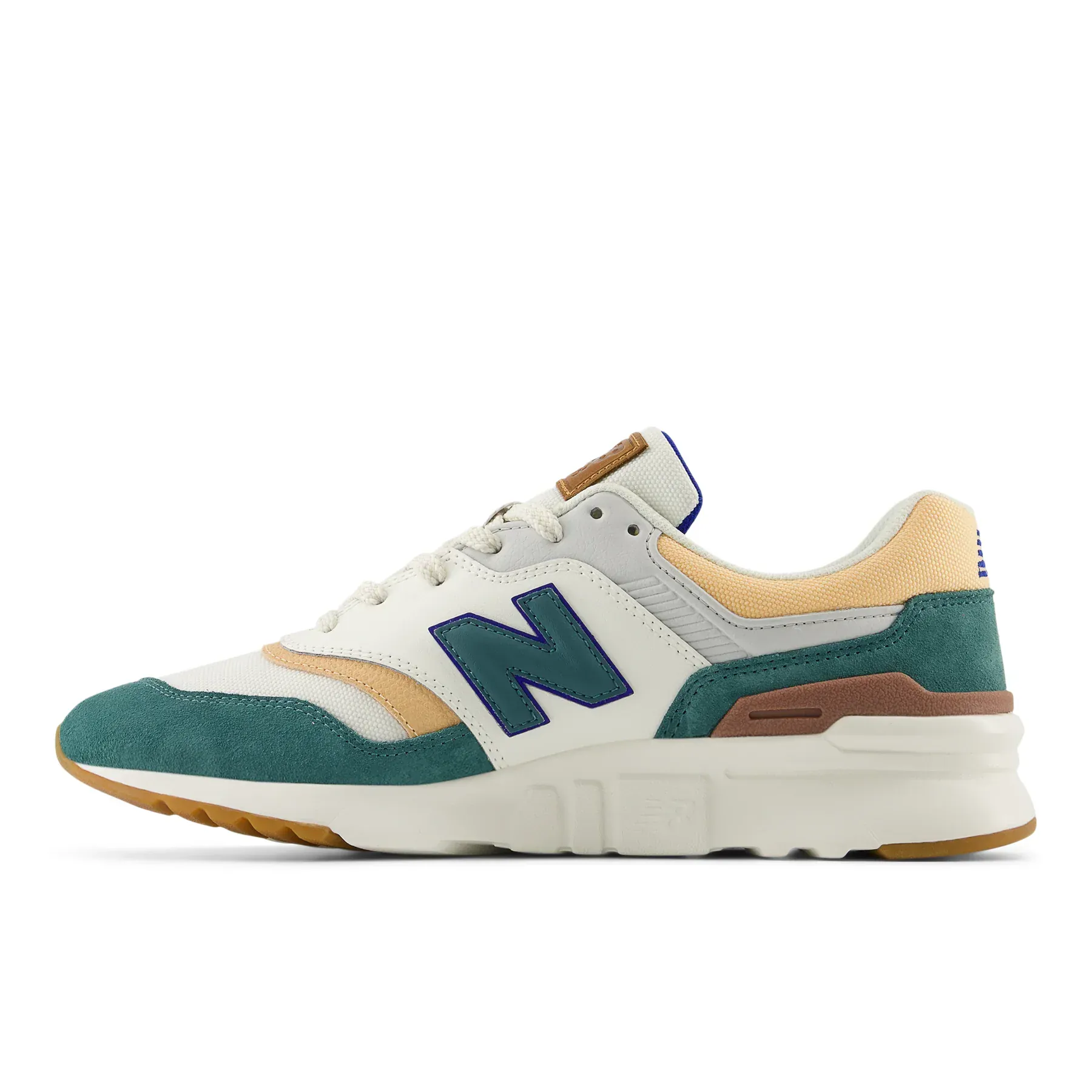 New Balance Unisex 997 Sneakers- Sea Salt/ New Spruce - Image 3