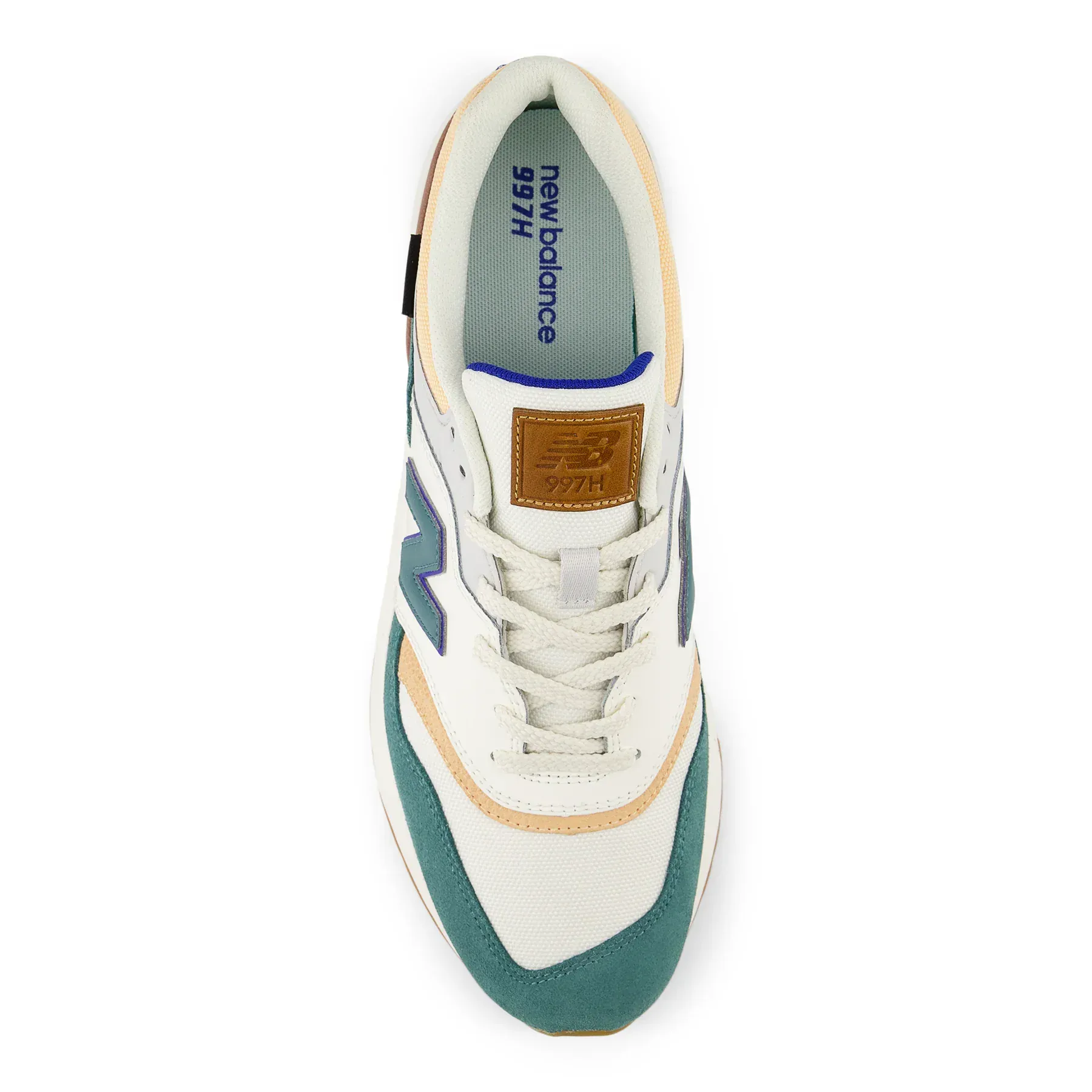 New Balance Unisex 997 Sneakers- Sea Salt/ New Spruce - Image 4