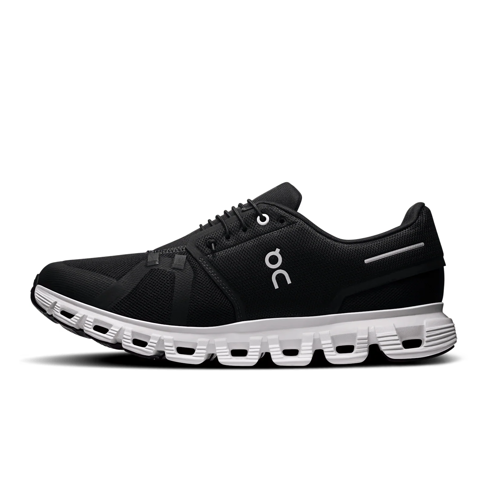 On Cloud Men's Cloud 6 Running Shoes- Black/White - Image 3