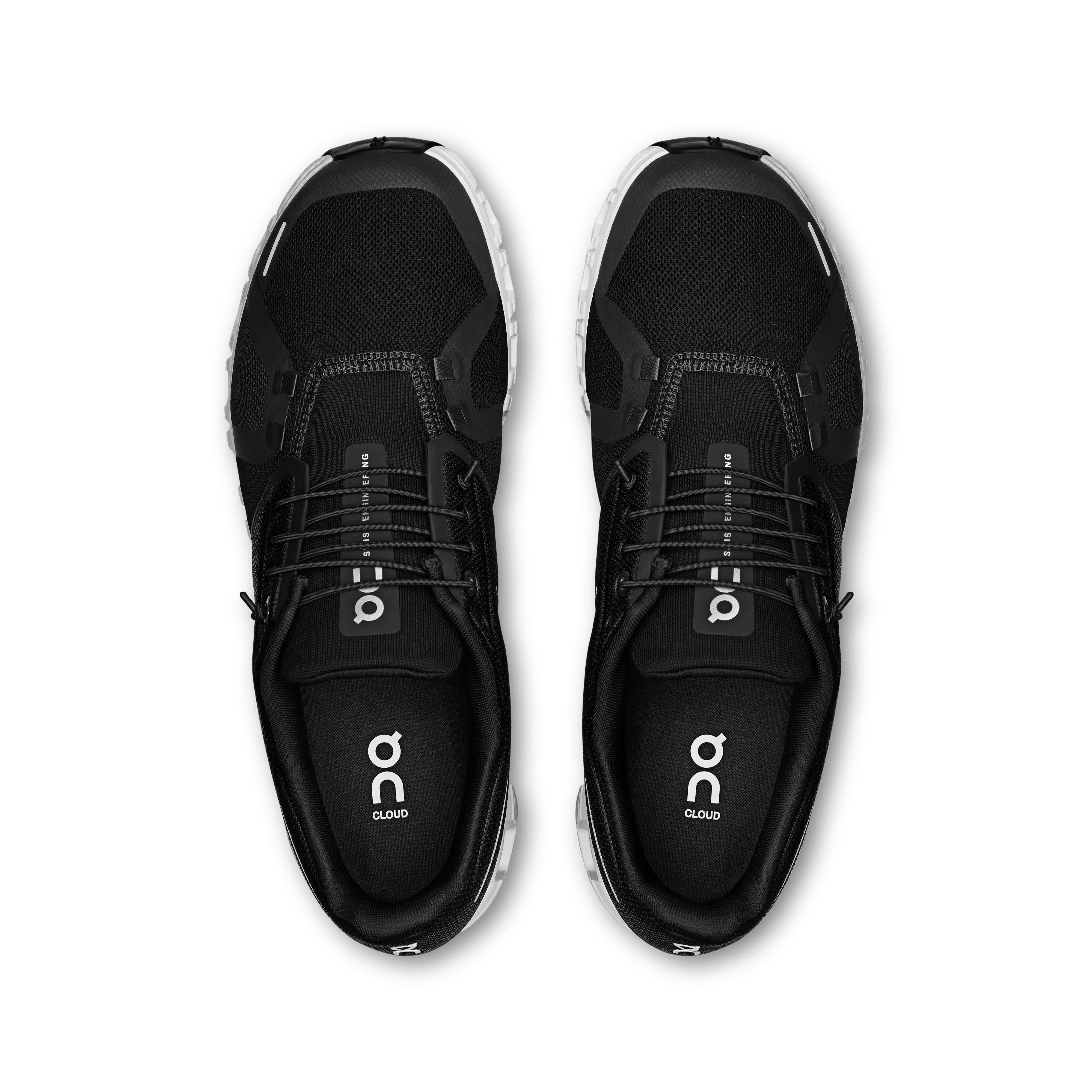On Cloud Men's Cloud 6 Running Shoes- Black/White - Image 4