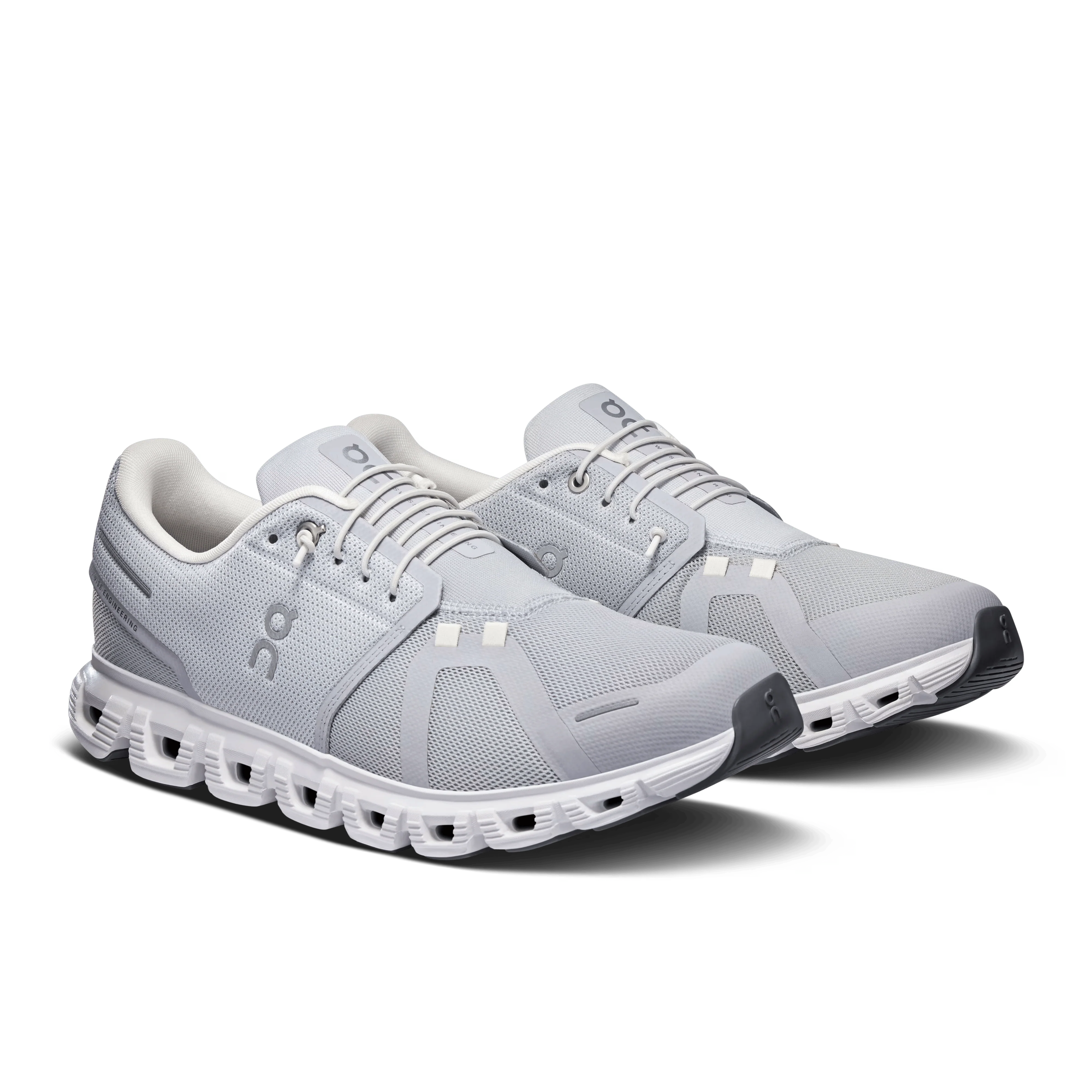 On Cloud Men's Cloud 6 Running Shoes- Glacier/ White - Image 6