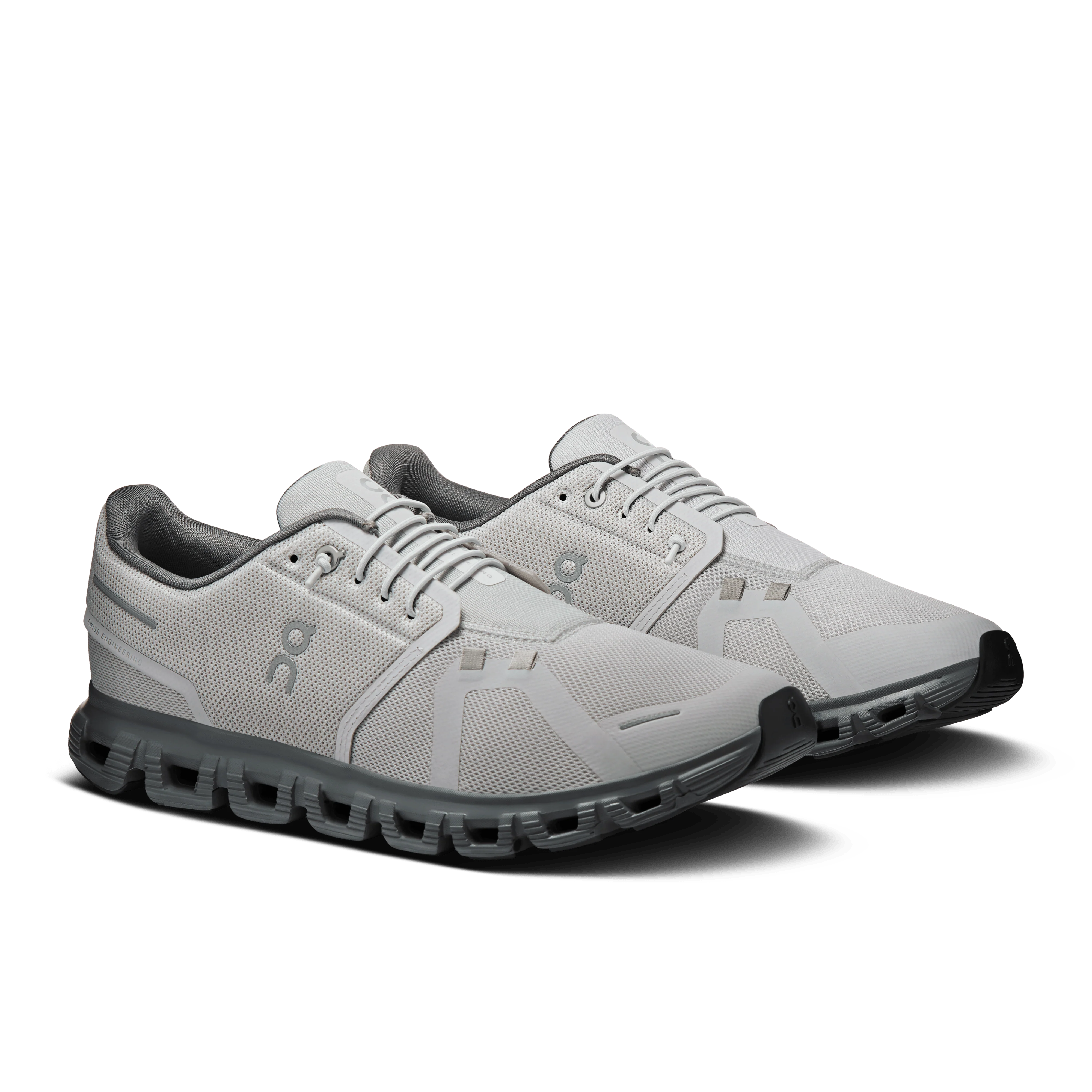 On Cloud Men's Cloud 6 Running Shoes- Wolf/ Rock - Image 2