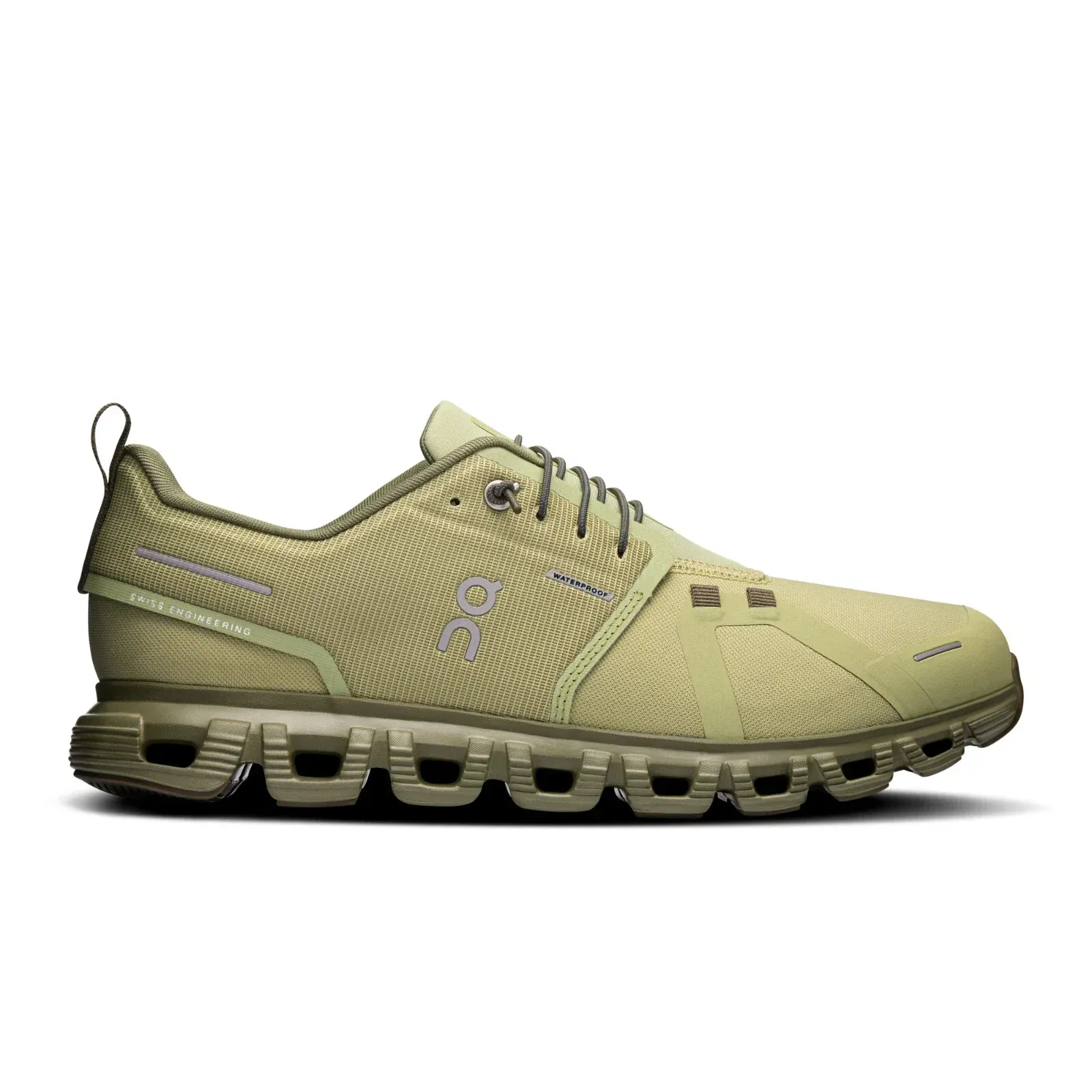 On Cloud Men's Cloud 6 Waterproof Running Shoes- Caper/ Grove