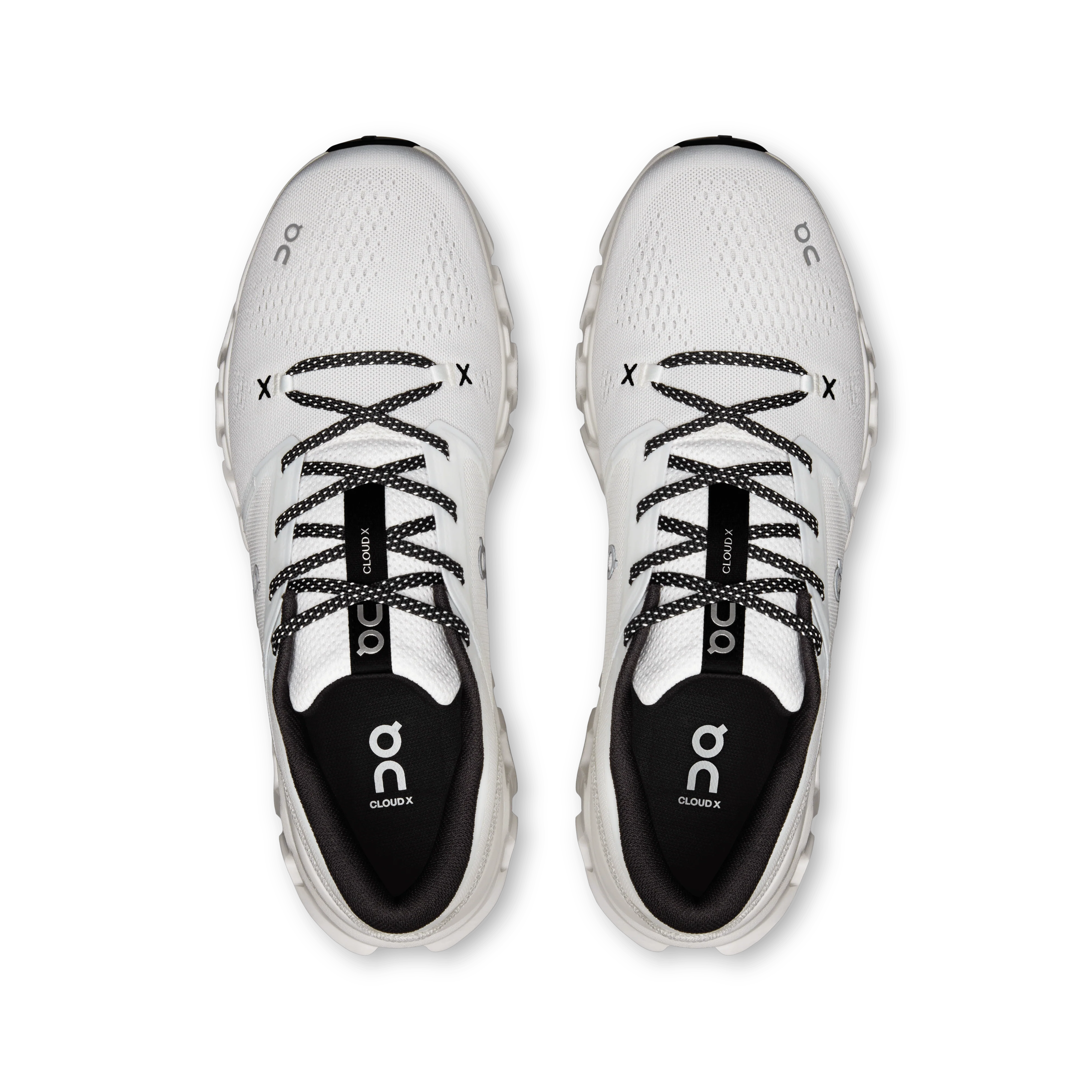 On Cloud Men's Cloud X5 Running Shoes- White/ Black - Image 3