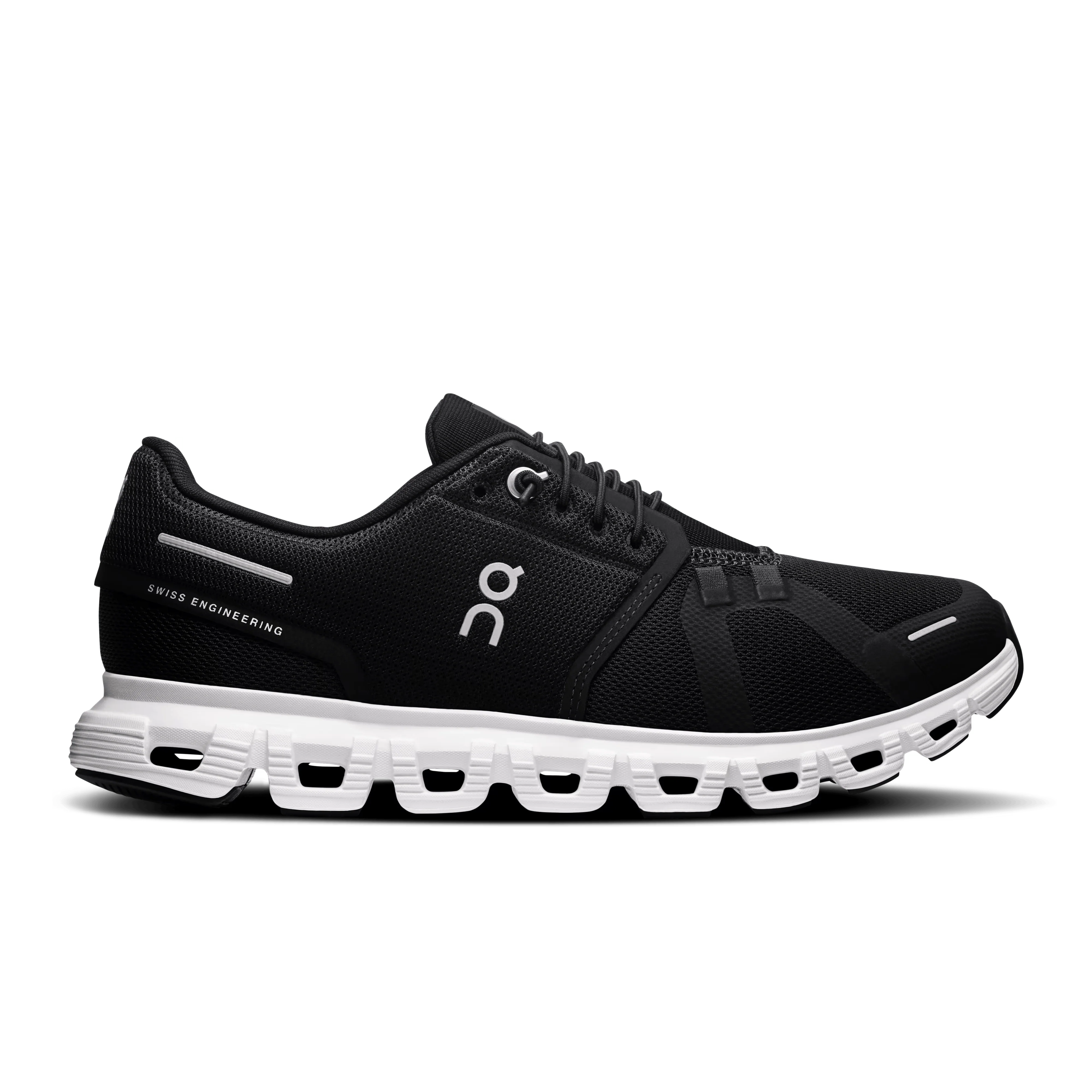 On Cloud Women's Cloud 6 Running Shoes- Black/ White