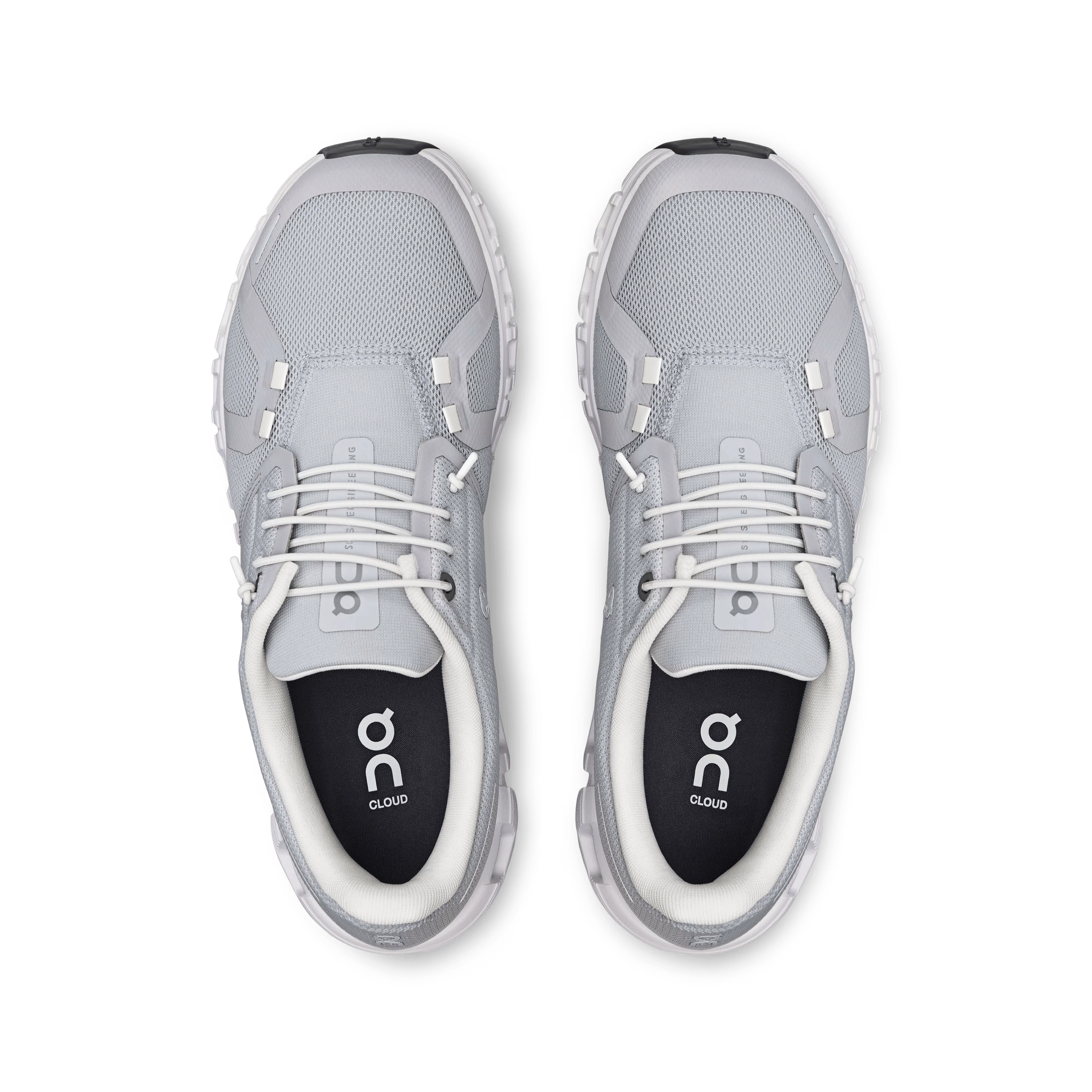 On Cloud Women's Cloud 6 Running Shoes- Glacier/ White - Image 2