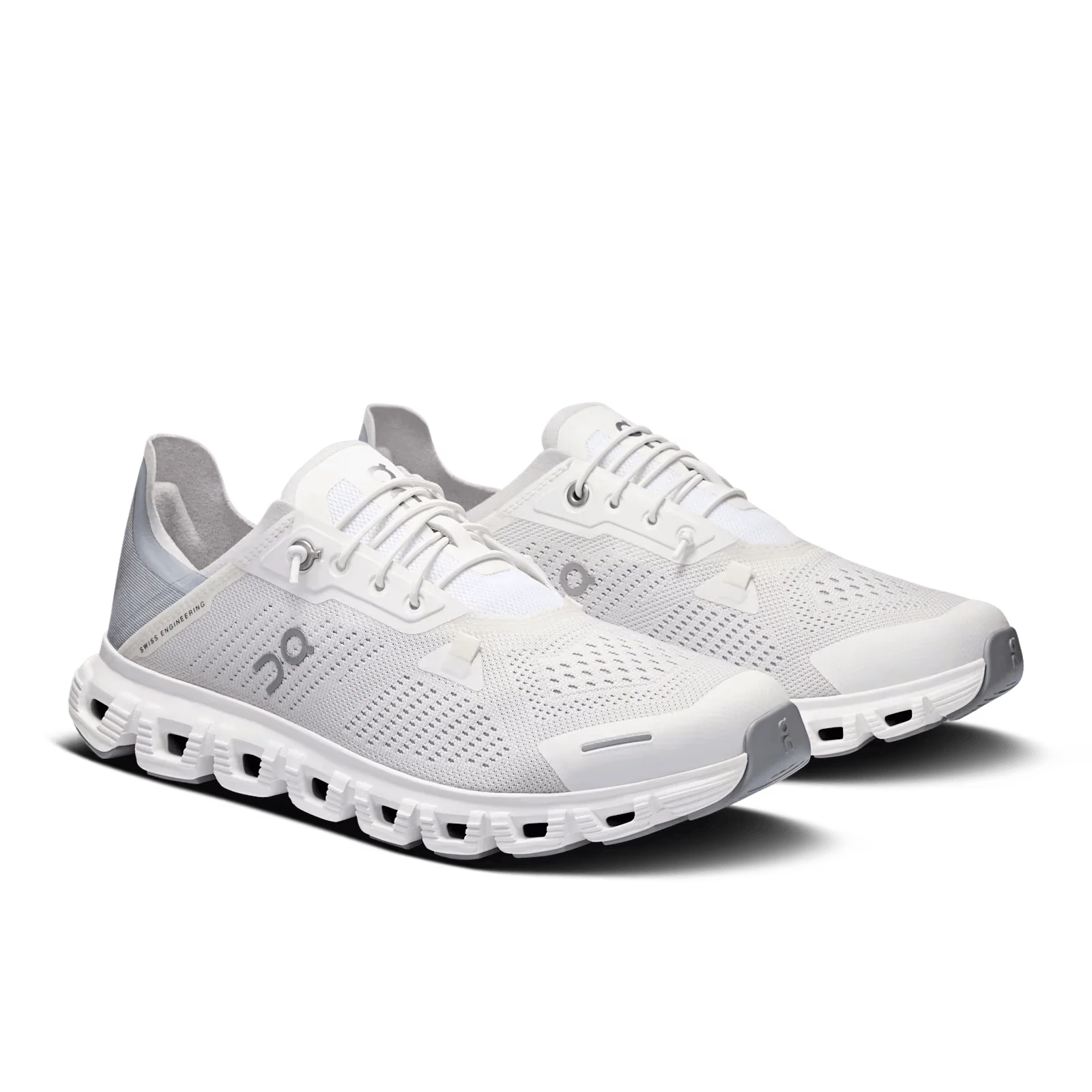 On Cloud Women's Cloud 6 Coast Running Shoes- White/ Glacier - Image 6