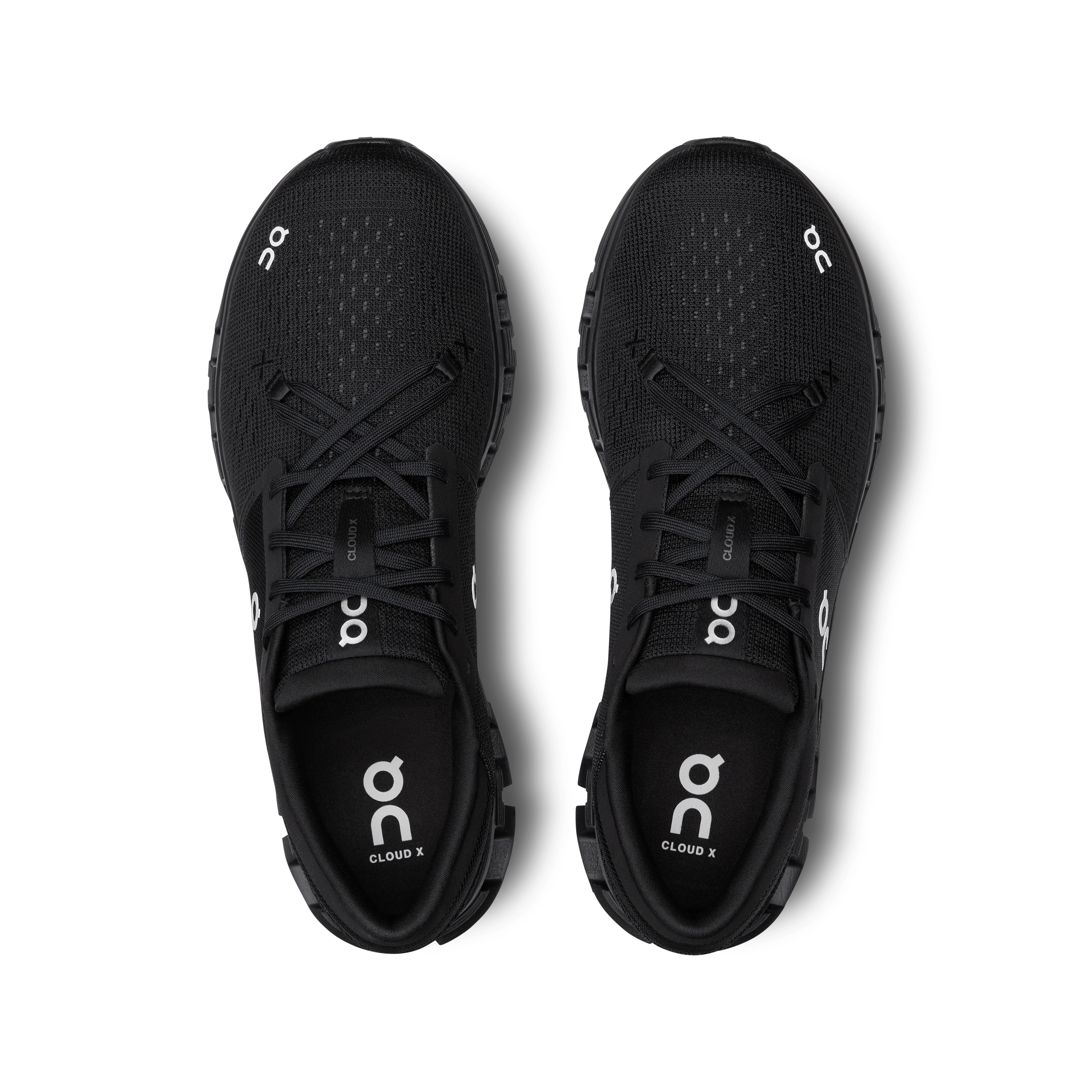 On Cloud Men's Cloud X4 Running Shoes- Black/Eclipse - Image 2