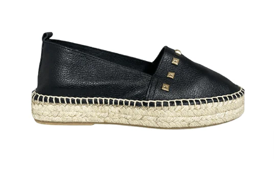 Ateliers Women's Presley Studded Espadrille Shoes- Black - Image 2