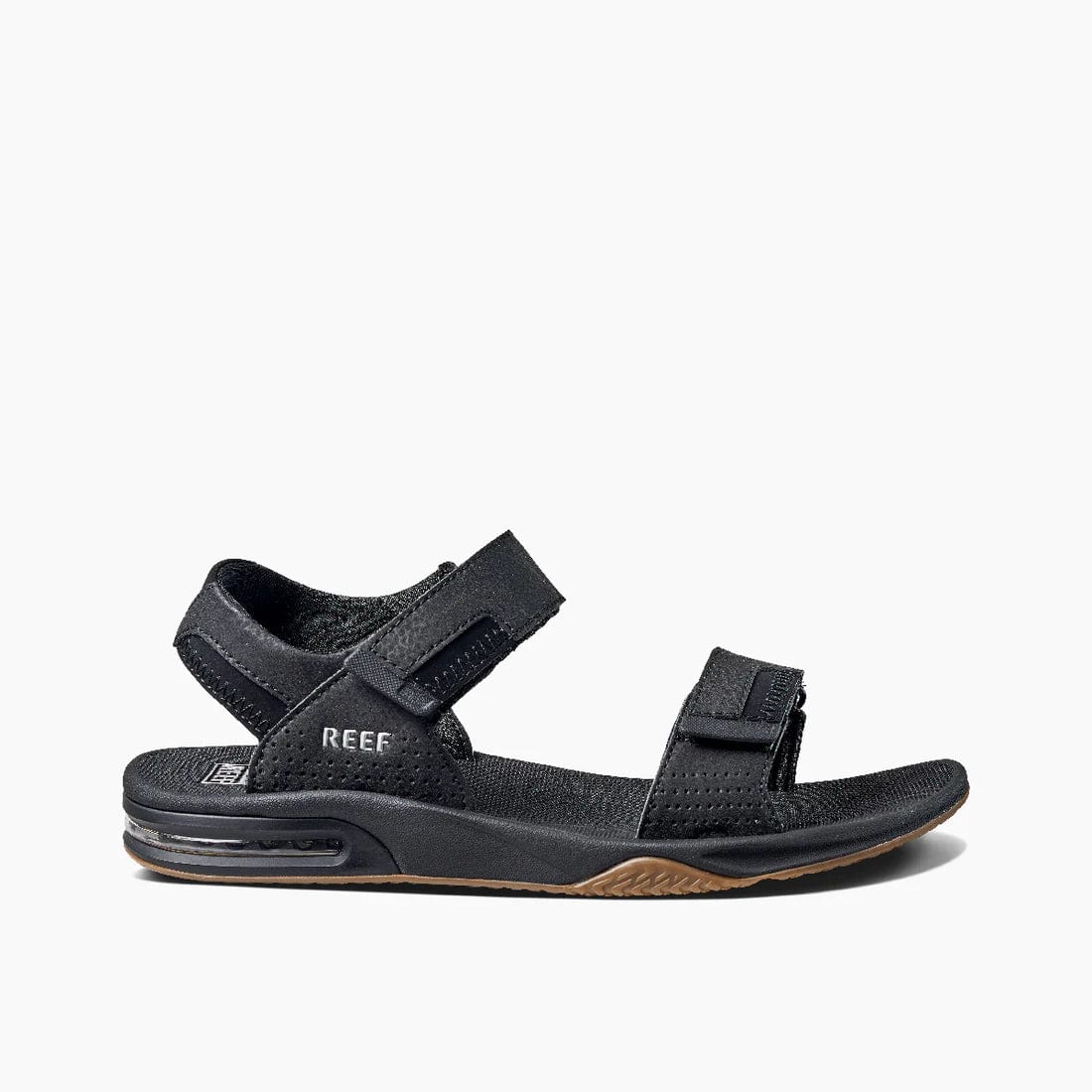 Reef Men's Fanning Baja Sandals- Black/ Silver
