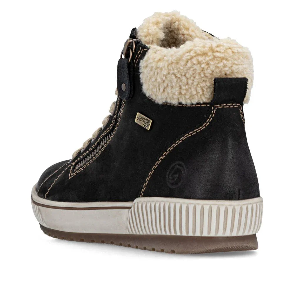 Remonte Women's D0770-03 Casual Ankle Boots- Black Combi - Image 7