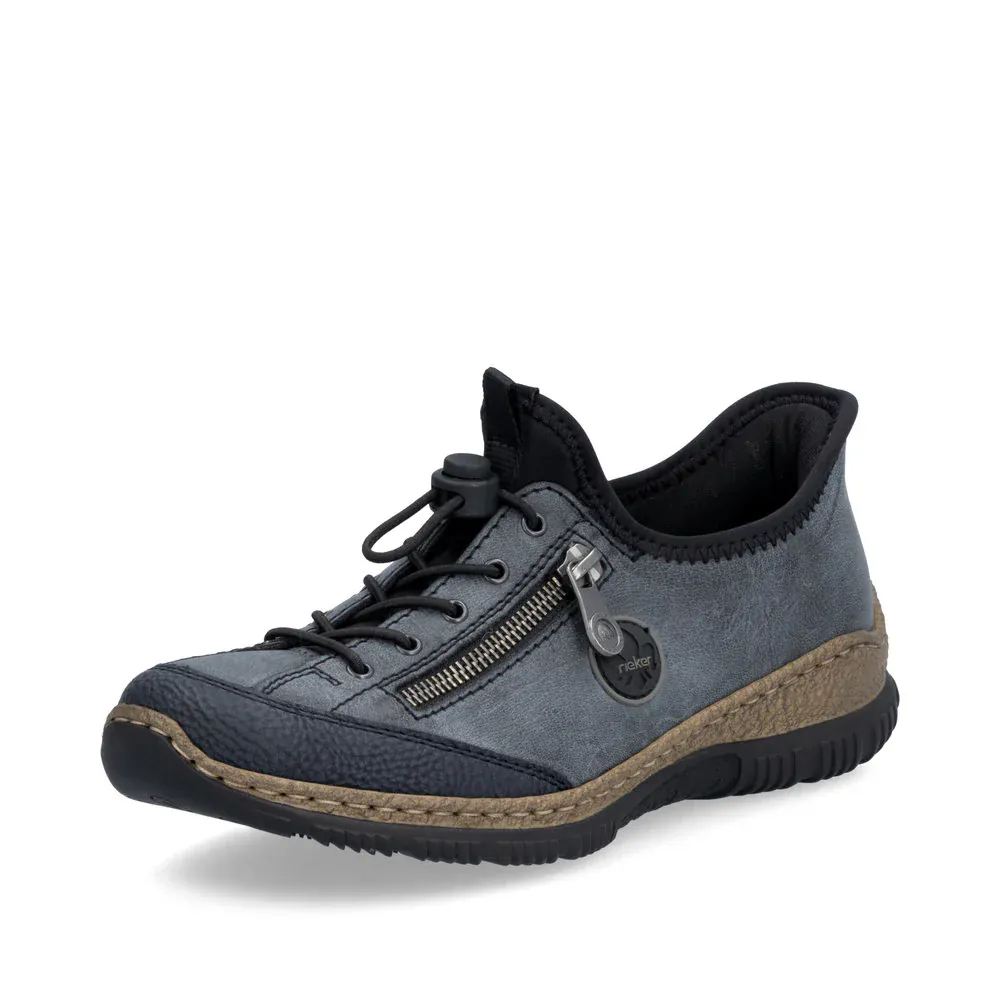 Rieker Women's N3267-14 Ready2Go Sneakers- Blue - Image 2