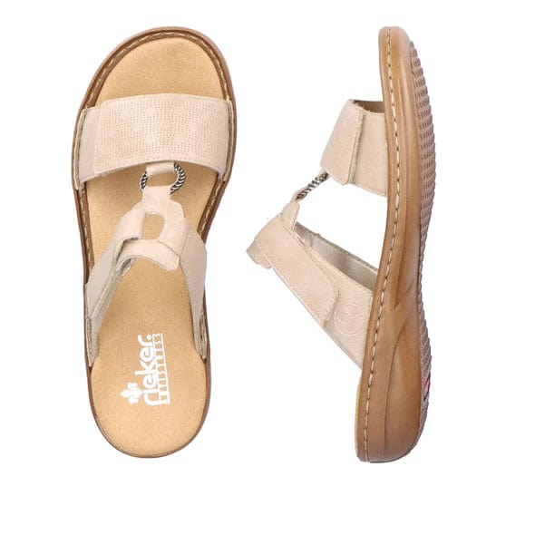 Rieker Women's 60885-62 Regina Sandals- Beige - Image 4