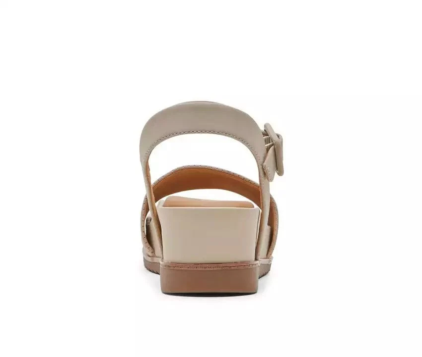 Rockport Women's Delanie 2 Platform Wedge Sandals- Beige - Image 5