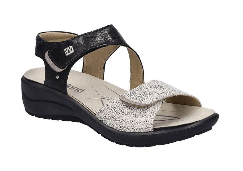 Romika Women's Annecy 01 Sandals- Black