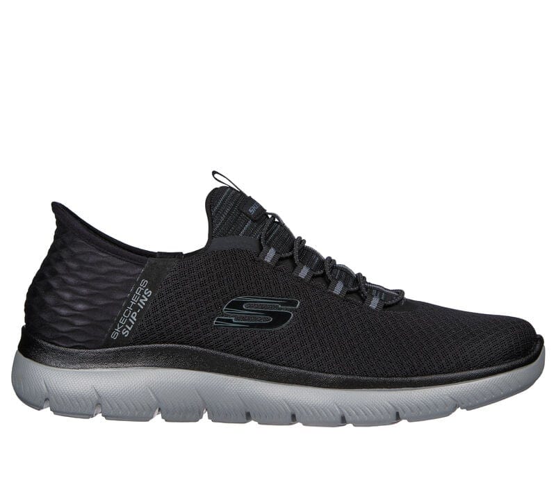 Skechers Men's Summit High Sneakers- Black/ Charcoal