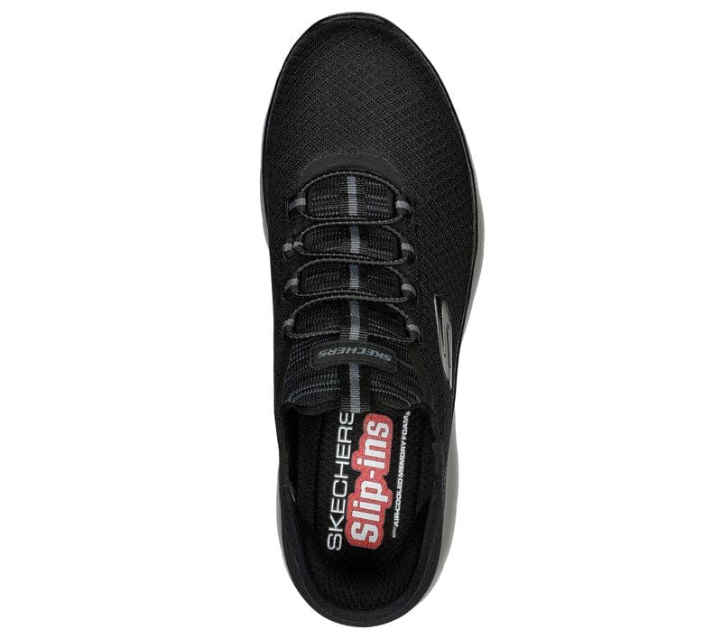 Skechers Men's Summit High Sneakers- Black/ Charcoal - Image 2