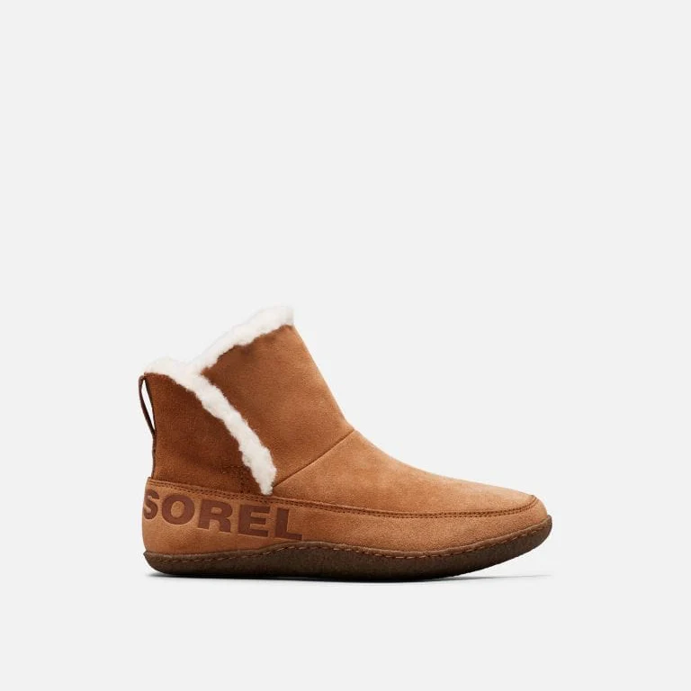 Sorel Women's Nakiska Bootie Slippers- Camel Brown