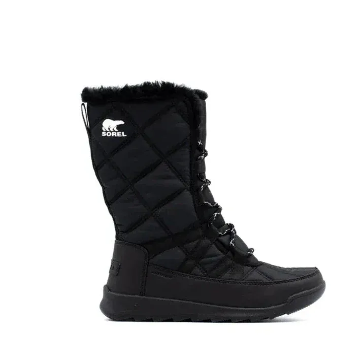 Sorel Women's Whitney II Tall Lace Waterproof Boots- Black