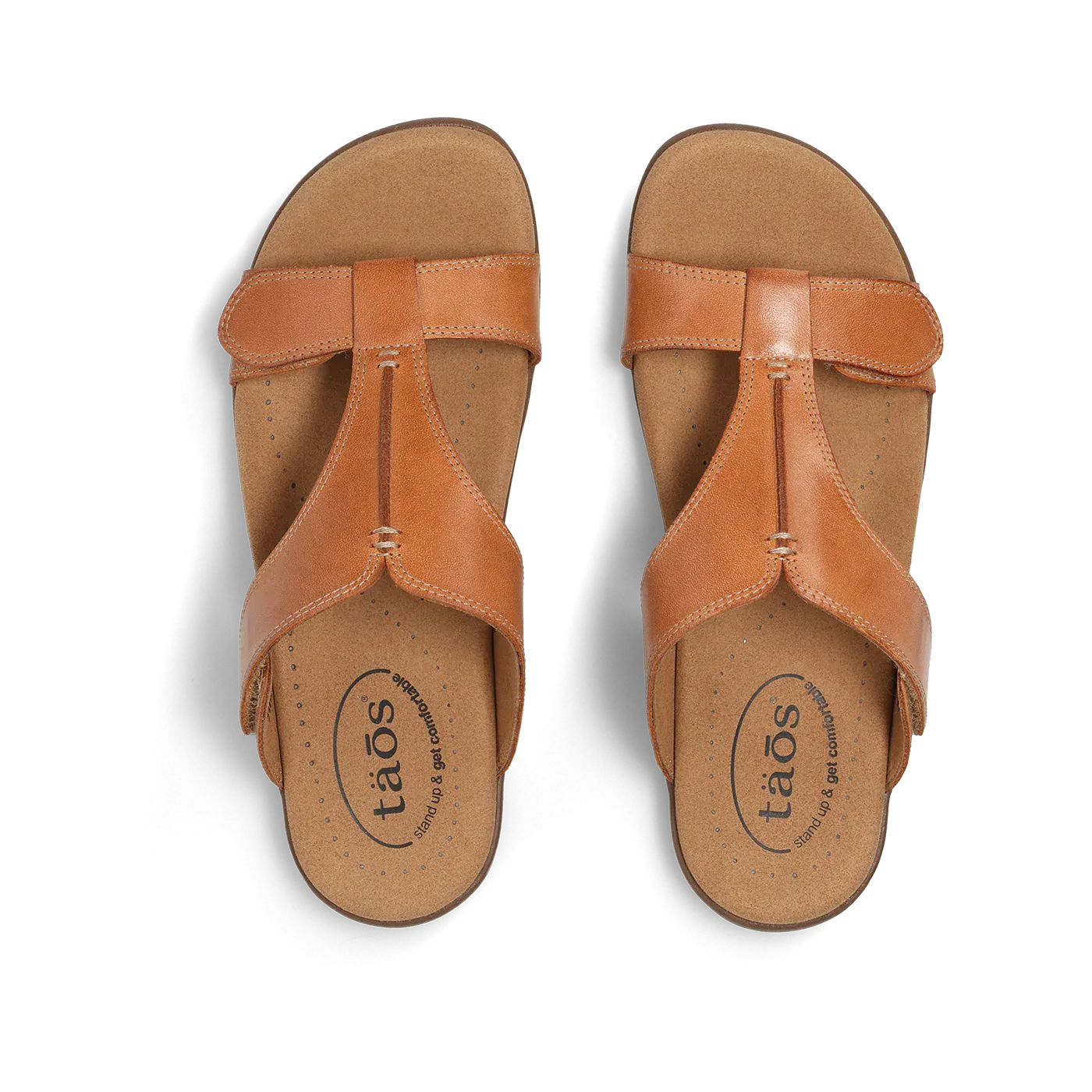 Taos Women's The Show Slide Sandals- Caramel - Image 3
