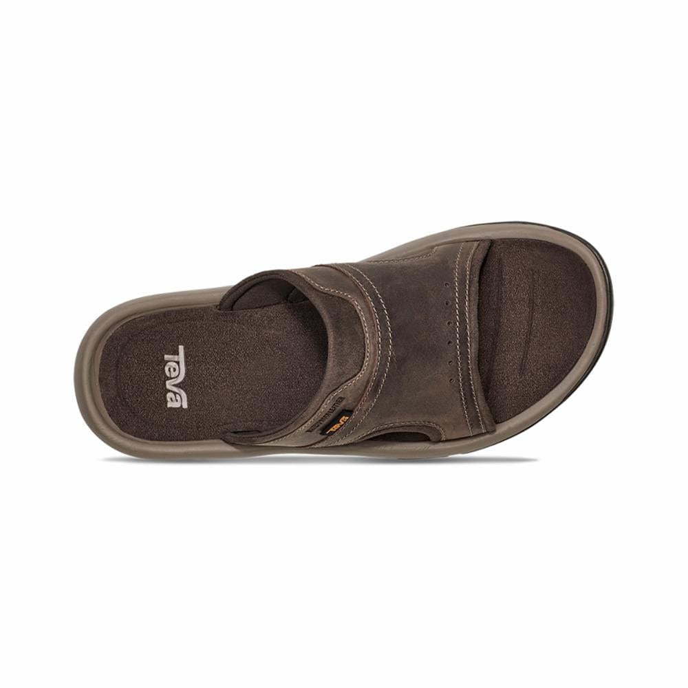 Teva Men's Langdon Slide Sandals- Walnut - Image 4