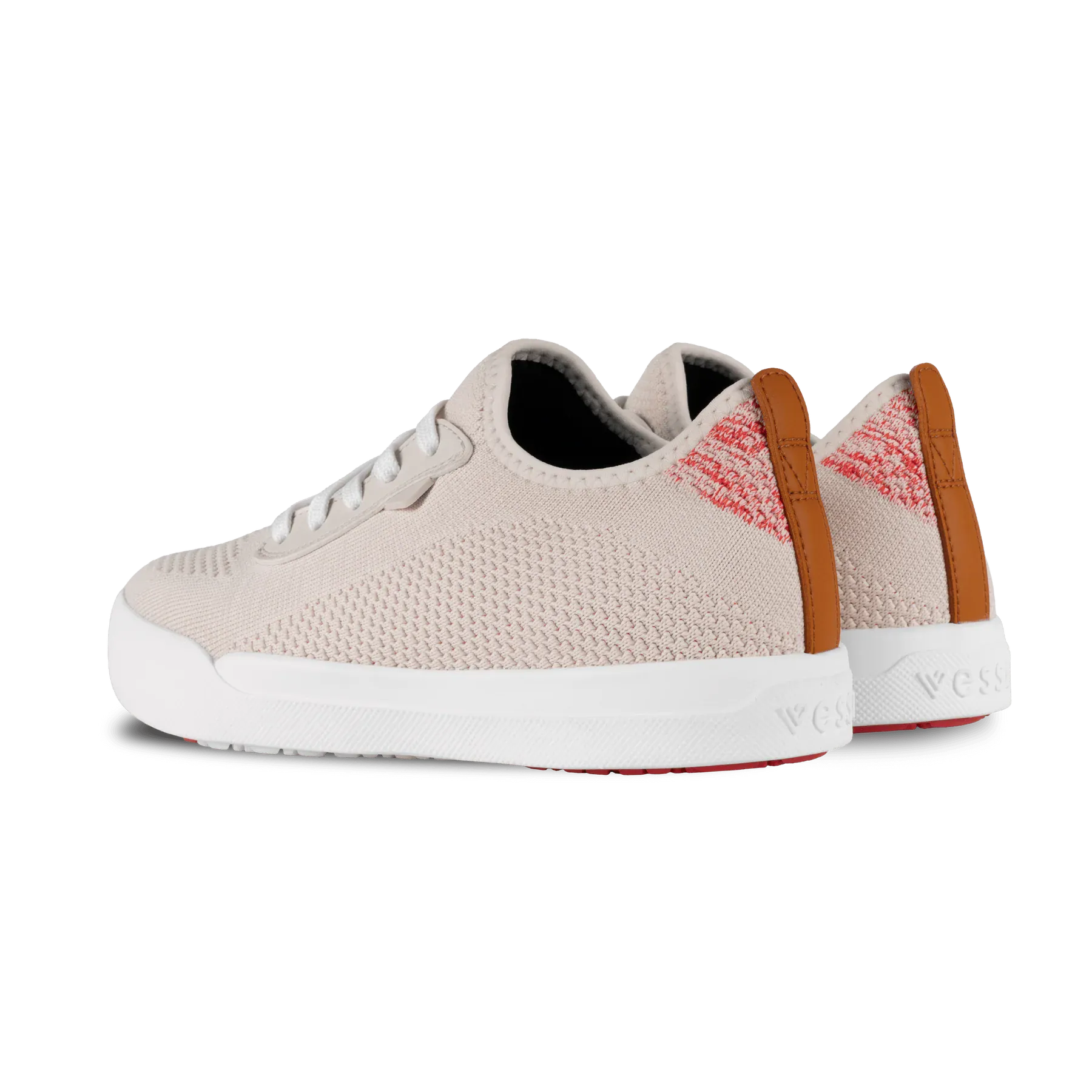 Vessi Women's Weekend Sneakers- Shell / Berry - Image 4