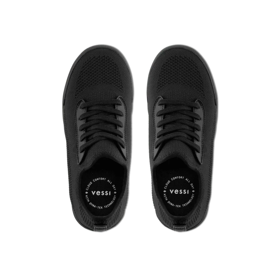 Vessi Women's Weekend Sneakers- Space Black - Image 3