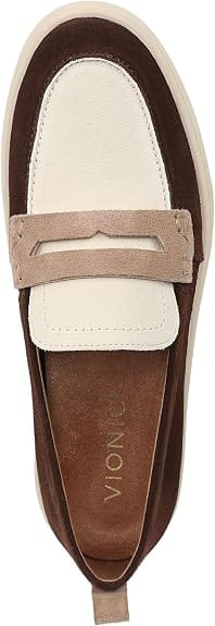 Vionic Women's Uptown IV Loafers- Chocolate Suede Multi - Image 4