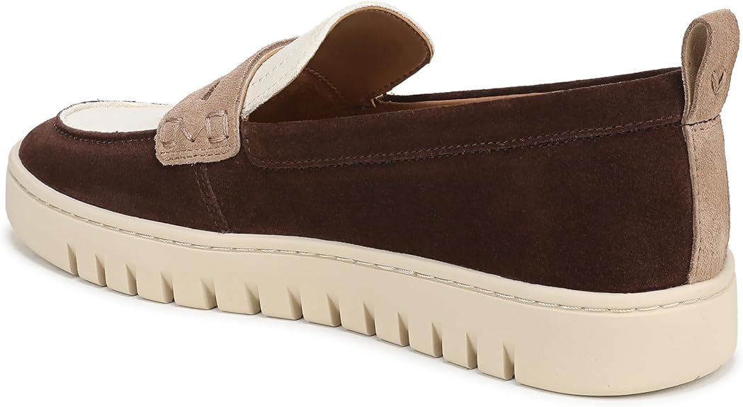 Vionic Women's Uptown IV Loafers- Chocolate Suede Multi - Image 5